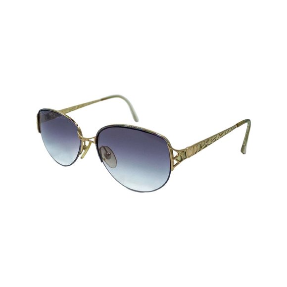 80s 90s CHRISTIAN DIOR Sunglasses Eyewear Gold Metal Frames Black Gradient Lens main image 9